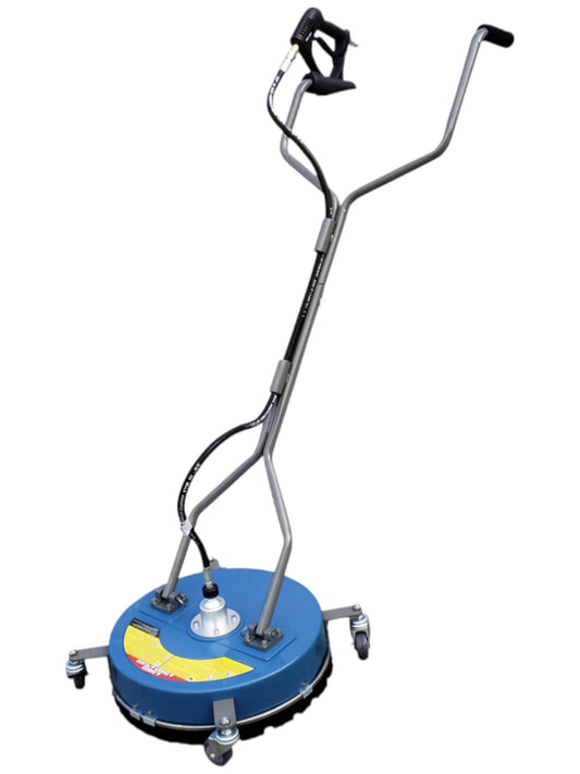 Pressure-Pro 18" Surface Cleaner for Pressure Washer – 4500 PSI, 5 GPM, 180°F Hot Water Rated, 3/8" Quick Connect, Dual Handle w/Wheels, Commercial Driveway & Patio Cleaner
