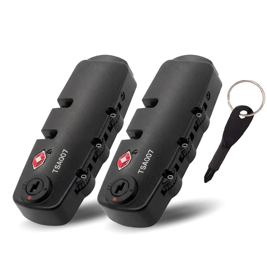 (2 Pieces) lizipai(Customs Locks) Combination Lock TSA Customs Lock Fixed Luggage Lock, Backpack Lock