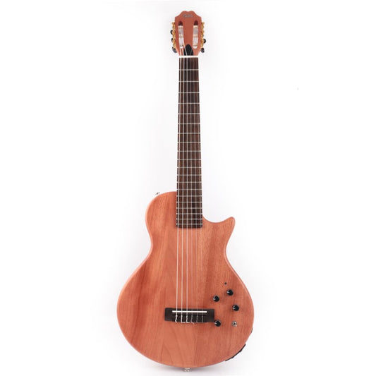Fojill Electric Classical Guitar Classic Nylon String Travel Portable Silent Practice Guitars Mahogany Body Neck Rosewood Fretboard With Gig Bag