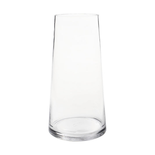 WGV Tapered Glass Vase, Width 5.5", Height 11", (Multiple Sizes Choices) Clear Taper Up Cylinder Floral Planter Bouquet Centerpiece for Wedding Event Home Decor, 1 Piece (VTC7411)