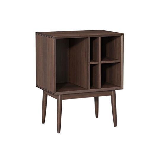LIAN16PENG CD Rack Retro Vinyl Record Cabinet Magazine Storage Bookcase Wooden Sofa Sideboard Disc Rack