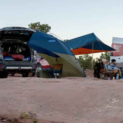 Kelty Sideroads Awning Shelter for Car Camping, Tailgating, and Summer Beach Trips, Protection from Elements and UV, Universal Mount, Sturdy Steel Frame, Easy Setup