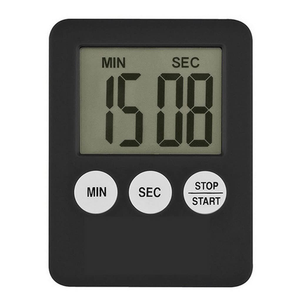 MVUYO Cooking Timer LCD Digital Screen Clock Kitchen Countdown Timer Mechanical Digital Kitchen Timer Magnetic(D)