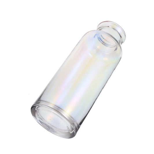 LOEFLIFA Colorful Glass Vase for Hydroponics Plants Smooth Transparent Desktop Planter Terrarium for Floral Arrangement and Home Decor Glass Material for Hotels and Events