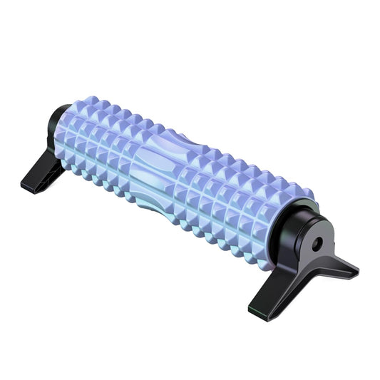 New Upgrade Bracket Foam Roller with Stand for Back Leg Pain, 21 Inch Firm Deep Tissue Muscle Massager for Sore Muscles (Blue)