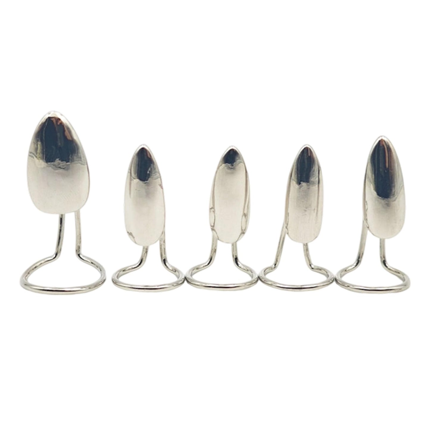 Kangnice Of 5 Edgy Metal Nails Rings Sophisticated Alloy Finger Jewelry for Trendy Fashion Statements and Bold Everyday Looks Finger Jewelry