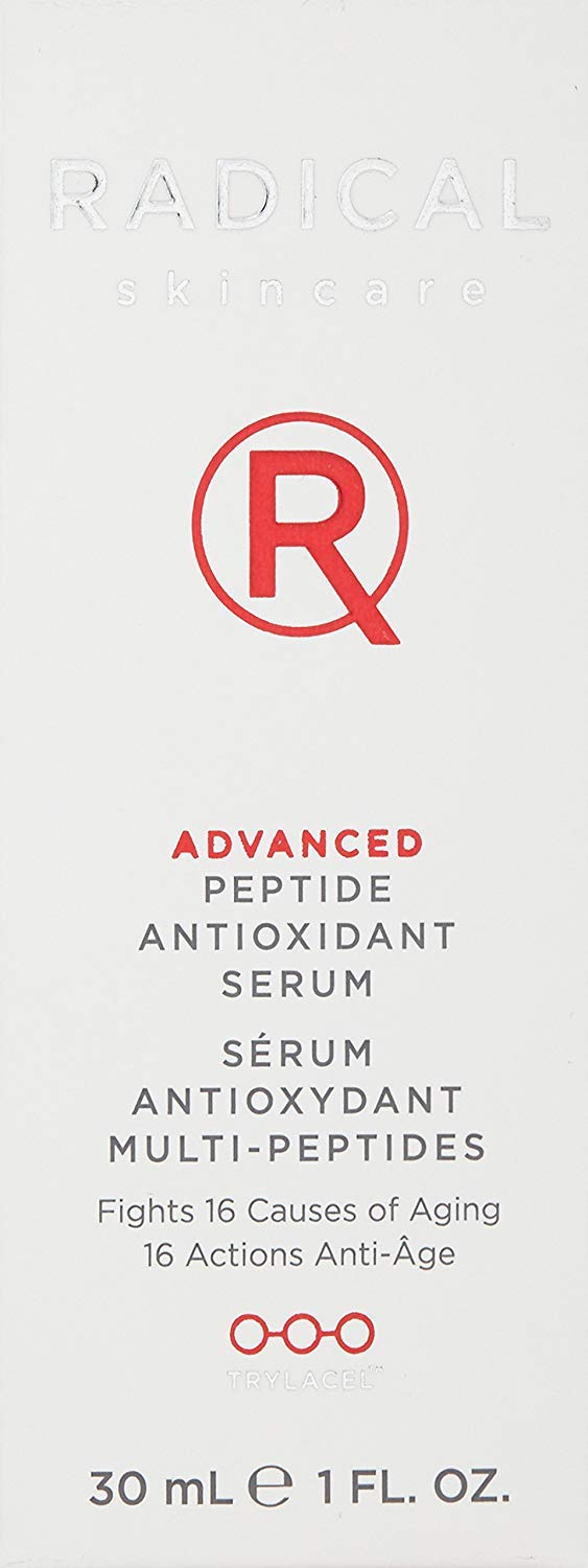 Radical Skincare Advanced Peptide Serum - Repairs and Smooths Skin to Reduce the Appearance of Wrinkles & Boosts Elasticity - For All Skin Types - Paraben Free - Assured Results (1 Fl Oz)