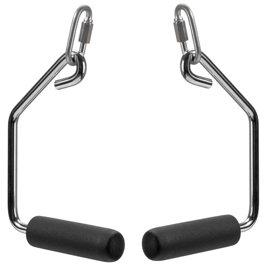 Open Ended Chrome Grip Handles Replacement for Total Gym Home Workout Machines 2000, 2200, 2500, 3000, 3000XL, XL, XLS - Gym Accessories Handles Compatible with Supra, Electra, FIT Models - 1 Pair