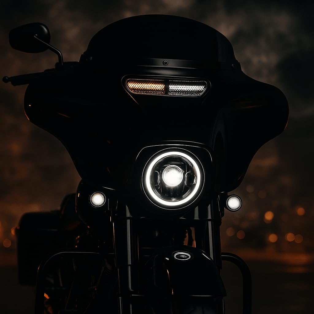 Eagle Lights Batwing LED Vent Insert (DRL/Turn Signal) - Black (Black)