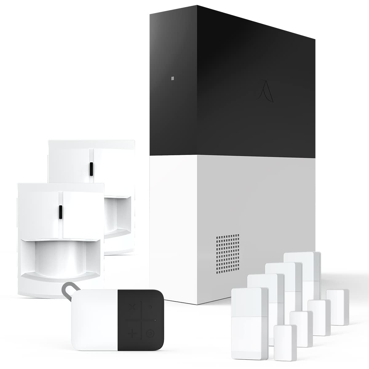 Abode 8 Piece Wireless Smart Security System - Works with Apple HomeKit, Z-Wave and Zigbee Devices - Expandable to Protect Your Whole Home - Easy DIY Installation - Optional Professional Monitoring