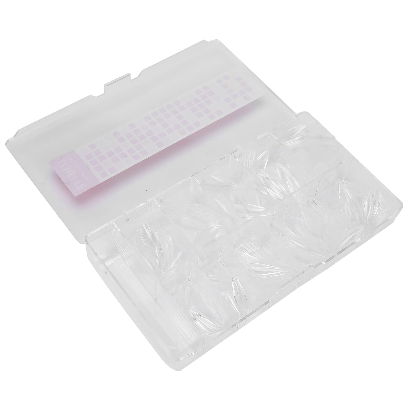 500PCS Nail Tips Full Cover Clear Stiletto Long Fake Nails ABS Material for Nail Salons DIY Nail Art 10 Sizes 0 9 Durable Odorless