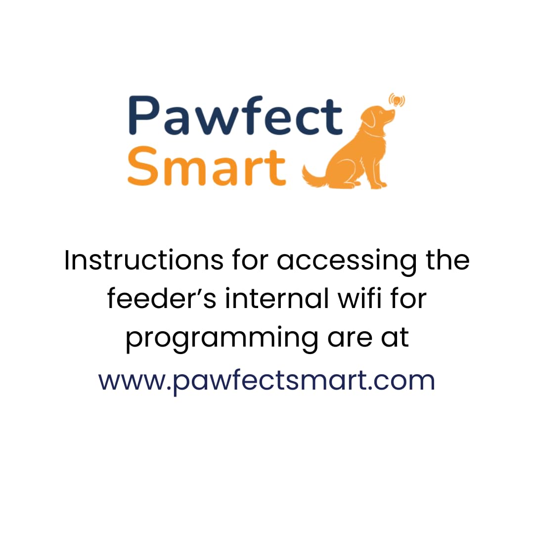 PAWFECTSMART Precision XL Automatic Large Dog Feeder, 30 lb Storage Capacity, Program up to 4 timed Meals/Day with Smartphone, JAM-Free (Royal Blue)