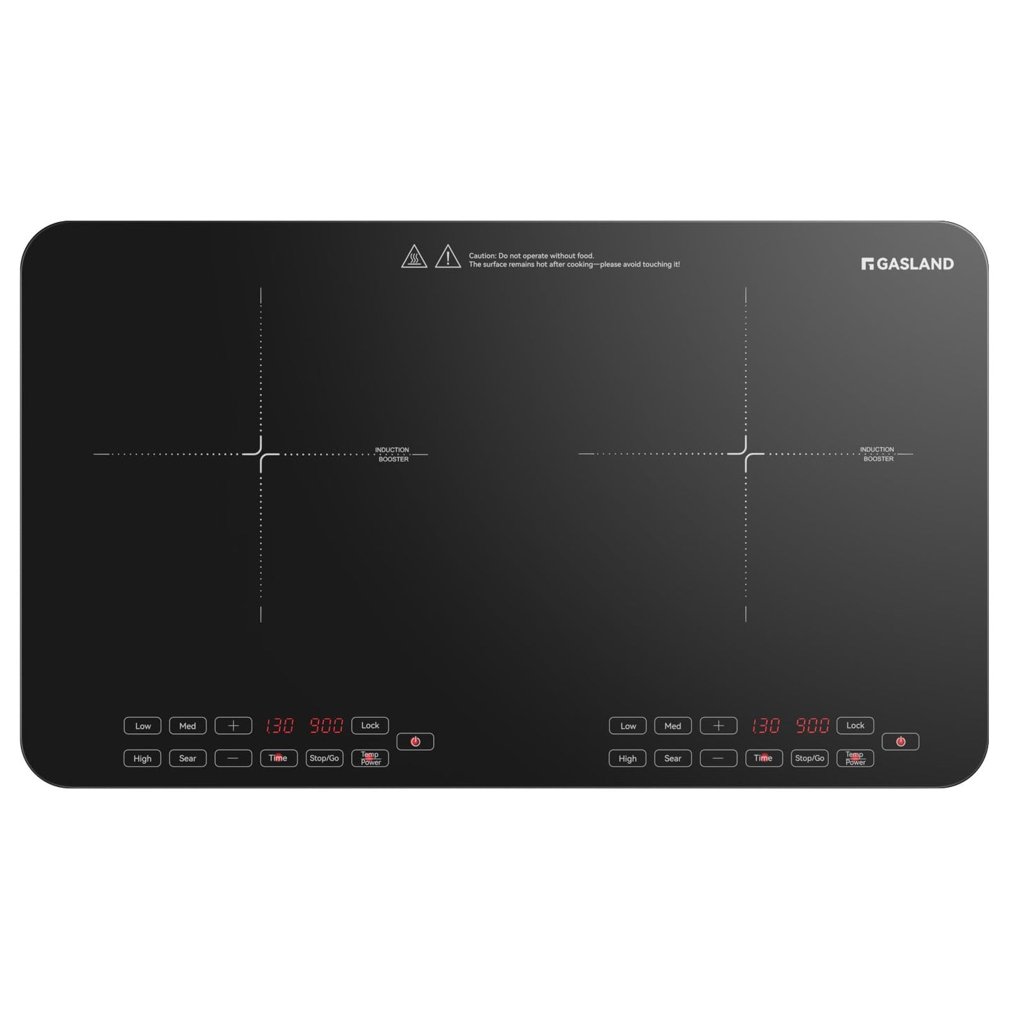 GASLAND SwiftChef Double Burner Induction Cooktop, 1800W Induction Countertop with 8 Power Levels, Dual Cooker with Sensor Touch Control, Child Safety Lock & Timer, ETL-certified for Tiny House