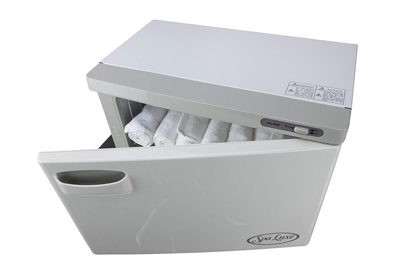 Spa Luxe - Hot Towel Warmer Cabinet - Professional Esthetician Spa and Facial Steamer for Salon Equipment and Barber Shop - Towel Heating Machine - Freestanding, SL18 - Gray