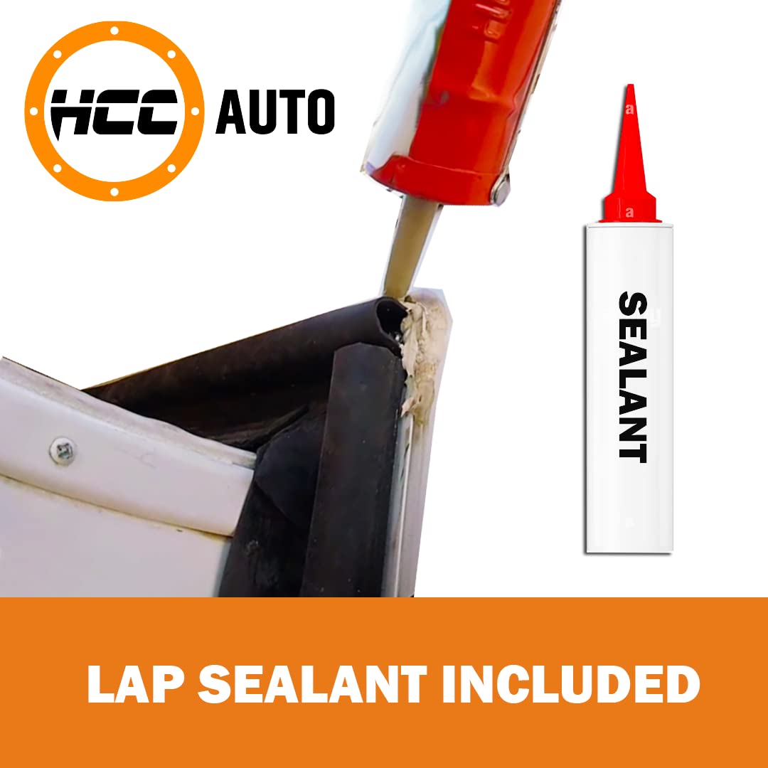 Combo RV Slide Out Black Rubbers | 018-312-EKD & 018-341 EK | 1' x 15/16' x 35' D-Seal Wiper & 1/2' x 2.75' x 35’ Seal Base (Sealant & 018-312-EKD & 018-341 EK)