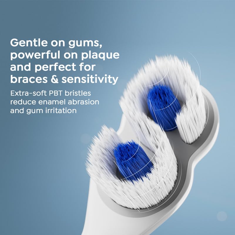 SuperMouth® ULTIM8 SmartBrush™ System - Electric Toothbrush, Patented SuperBristles® Clean 40X Better, UV Sanitizing & Drying SmartHub®, Dual Sonic Modes, Pressure Sensor - Teens & Adults - Rose Gold
