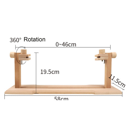 Adjustable Embroidery Hoop Stand - Rotated Cross Stitch Holder Stand Lap, Desktop 360 Degrees Rotating Embroidery Kit Lap Frame (Not Include The Hoop)