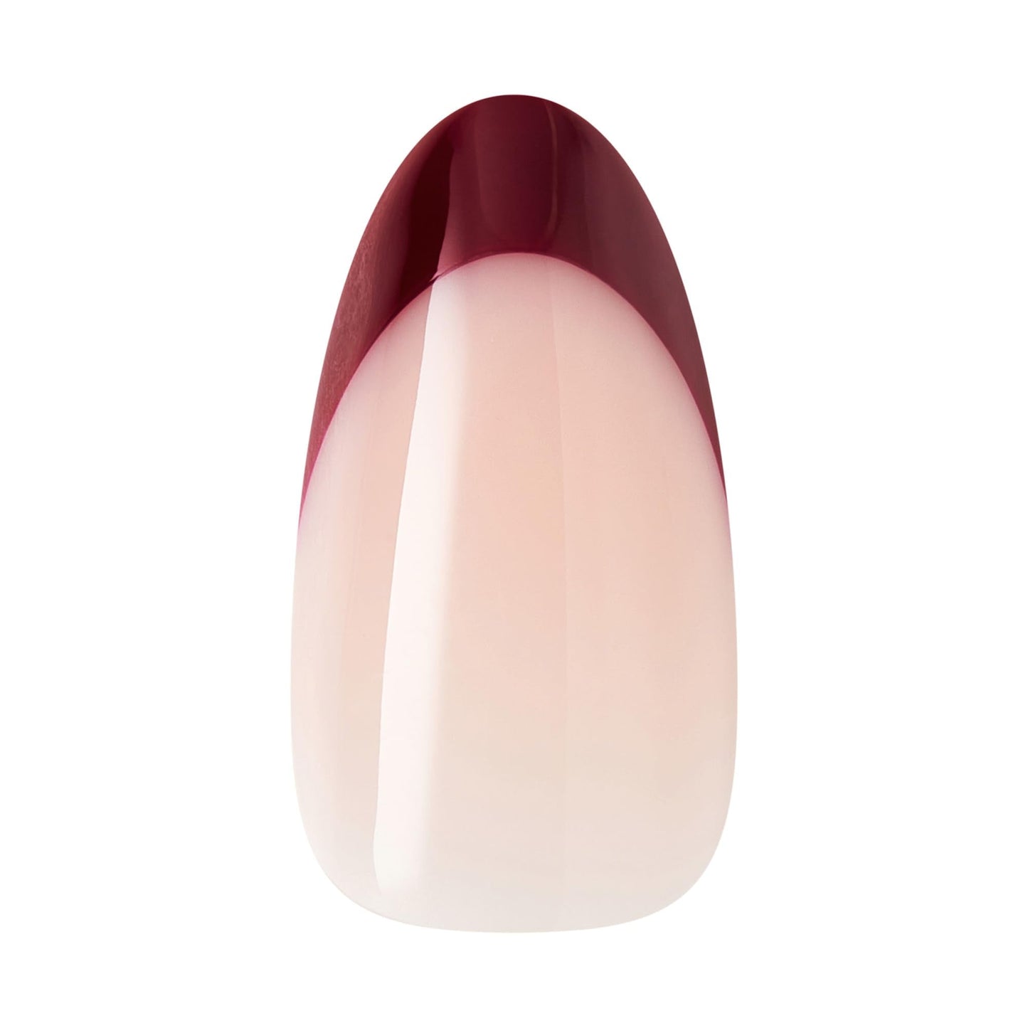 Kiss Core, Press On Nails, Nail glue included, 'Cheerful', Red, Medium Size, Almond Shape, Includes 32 Nails, 2g Glue, 1 Manicure Stick, 1 Mini File