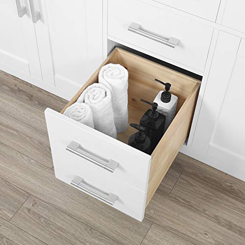 OVE Decors Bailey 60 in. White Undermount Double Sink Bathroom Vanity with White Premium Quality Countertop