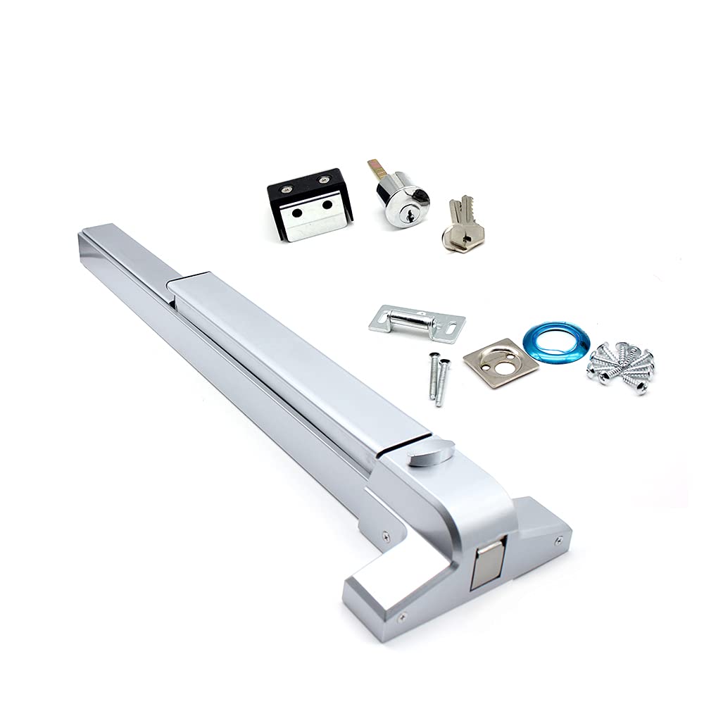 Futchoy Door Push Bar Panic Exit Device Lathe Push Heavy Duty Hardware Latch Fireproof Emergency Lock Commercial Single Door