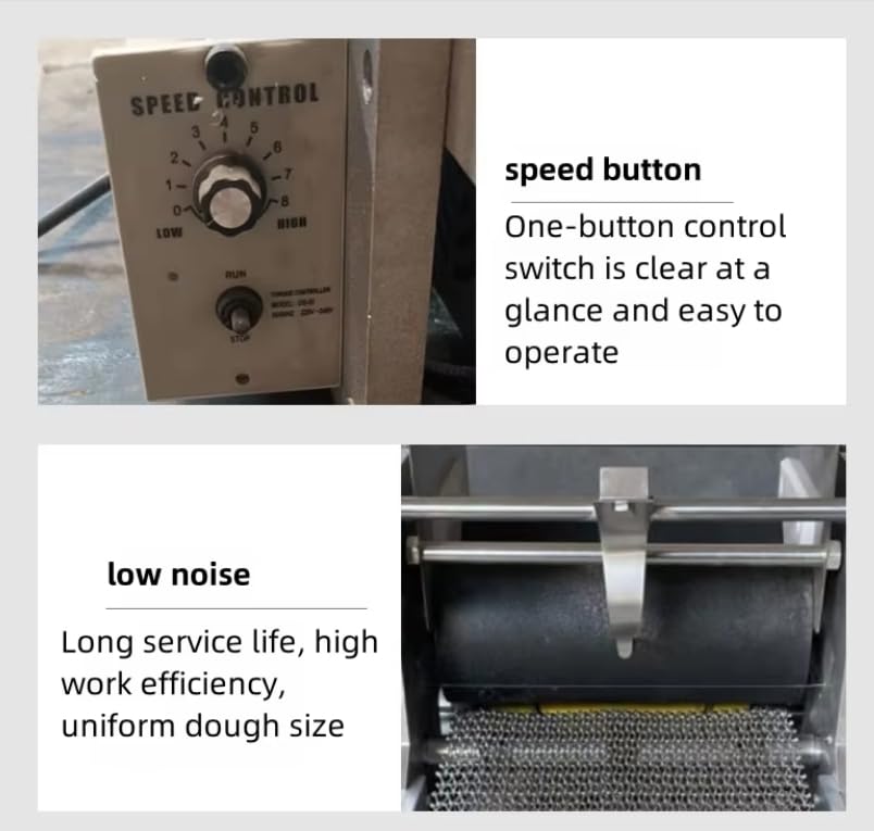 Koalalko Commercial Tortilla Machine,Tortilla Press for Flour Tortilla Roti,Quesadilla & Tortilla Makers,Flour Mexican Tortilla Machine,Can Make Roti,Chapati,Torilla,Pancake,Crepe,1500-2000 pcs/h