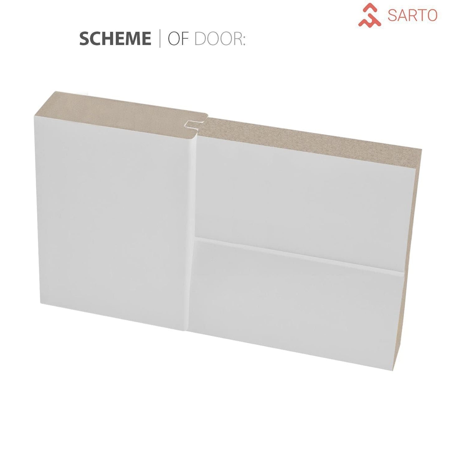 SARTODOORS Solid Interior French 42 x 96 inches | Quadro 4088 Matte Black with Frosted Glass | Single Regular Panel Frame Trims Handle | Bathroom Bedroom Sturdy Doors