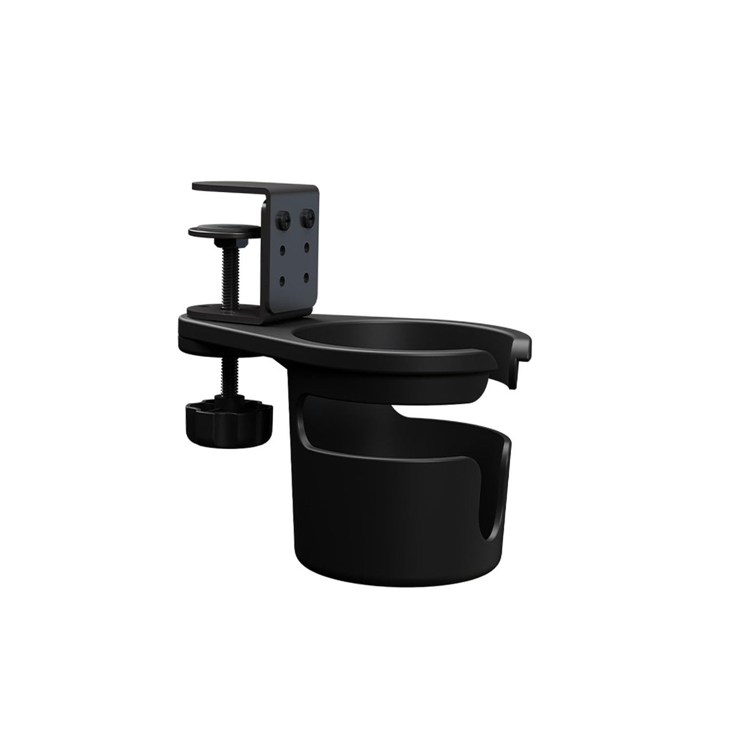 Spotact Adjustable Desk Cup Holder Clamp Table Cup Holder with Anti-Spill Design, 360° Rotation Universal Compatibility for Mugs Water Bottles Vacuum Cups
