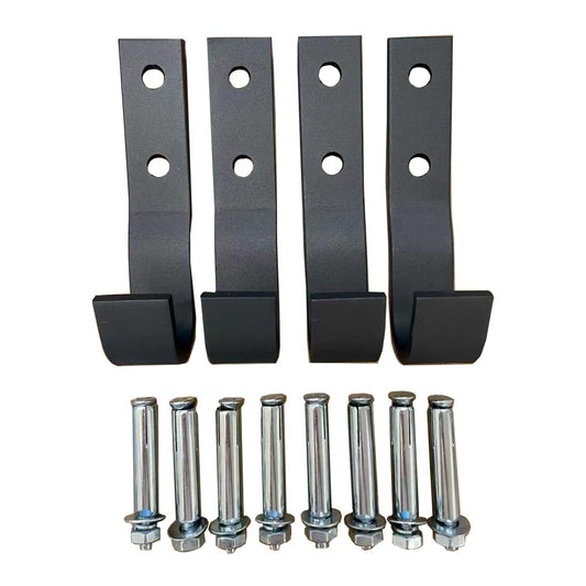 Cometofit Wall Mount Hooks, Multifunctional Wall Mounted Pull Up Bar Four Hooks with Wall Mount Screws