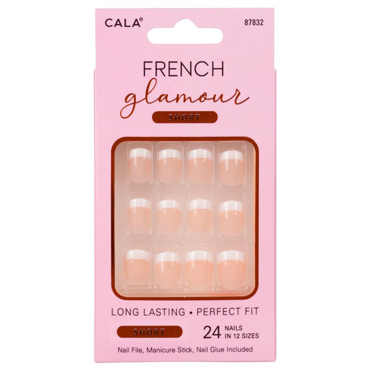 Cala French glamour 87832 nail kit 24 count, 24 Count