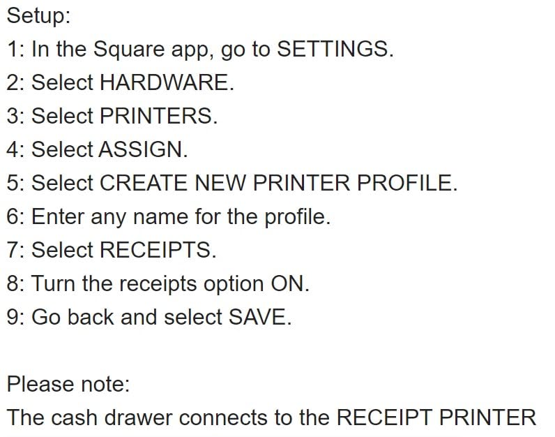 EOM-POS Hardware Bundle for Square - Cash Drawer and Thermal Receipt Printer,[Compatible with Square Stand and Square Register]