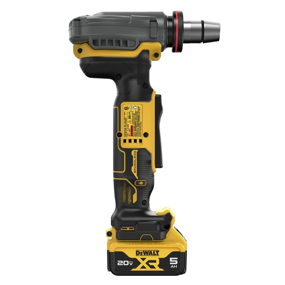 DEWALT 20V MAX XR PEX Expander Tool Kit with 1", 1-1/4", and 1-1/2" Expansion Heads, Battery and Charger Included (DCE410P1)