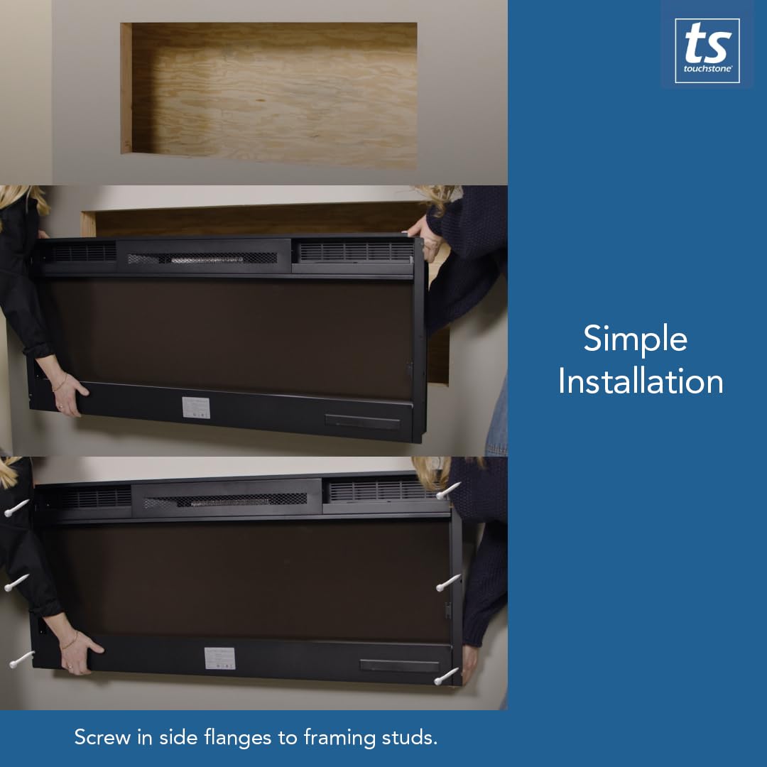 Touchstone Sideline Anti-Glare Screen-Front 50" 80013 Electric Fireplace - 1,500W Heater
