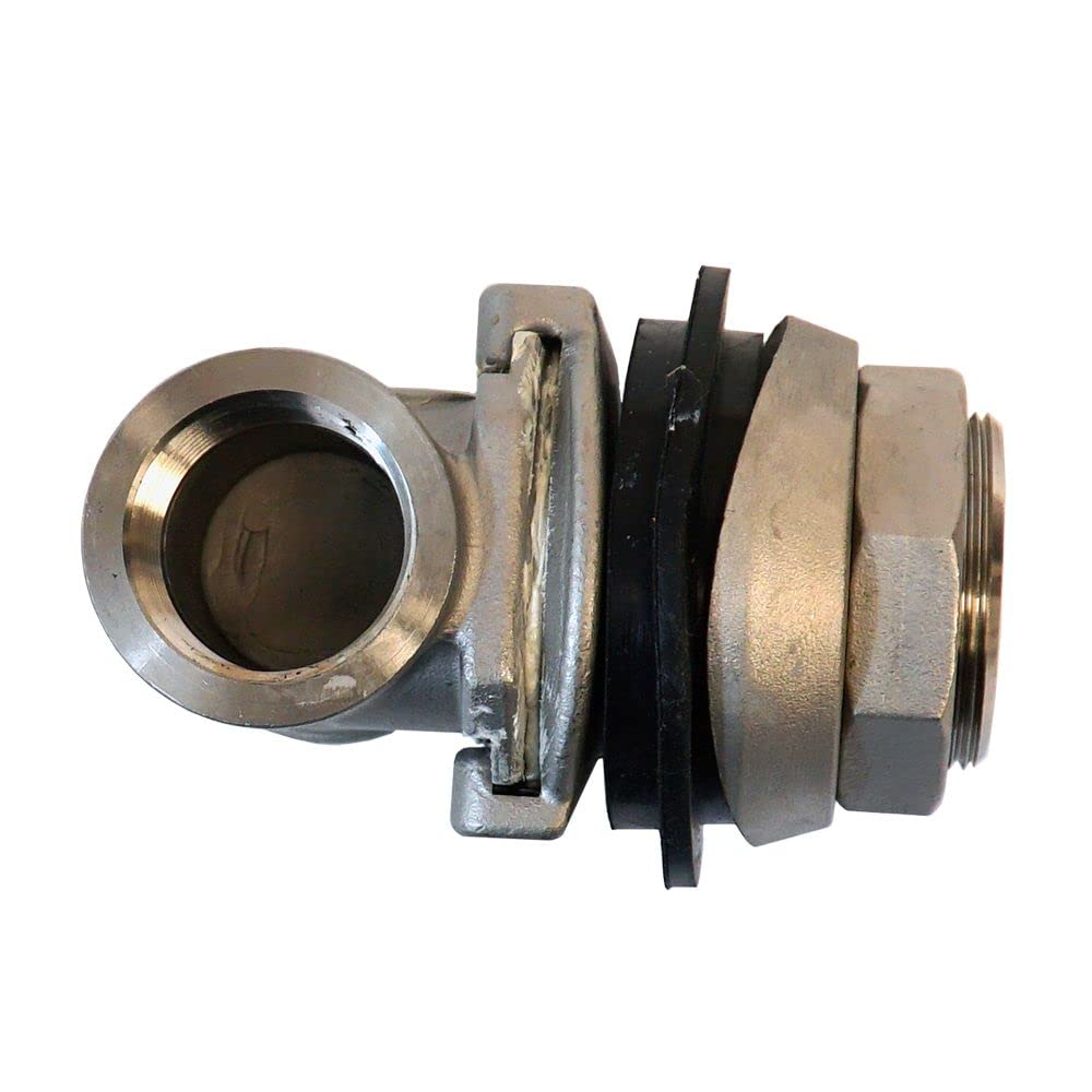 Merrill MFG SSMB225 1-1/4" Stainless Steel Pitless Adapter, Heavy Duty 304 SS Well Pump Pitless for 1-1/4" Drop Pipe & Discharge, Deep Well Submersible Pump Connection Fits 5"–8" Casing