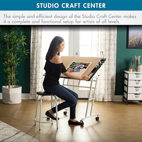 Studio Designs 13240 Craft Center, White/Maple,34" W x 23.5" D x 37.5" H