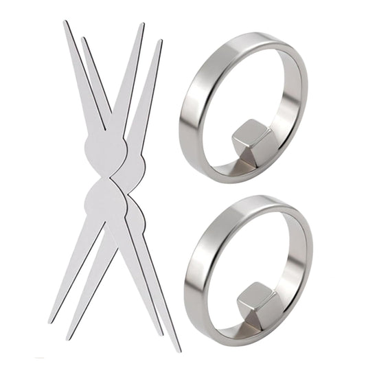 Cat Eye Nail Magnet Tool Set – Ring-Shaped & Y-Shape Magnets for Gel Polish, Hollow Design for Wide Beam, Heart & French Effects, Portable Nail Art Tool for DIY & Salon Use (2 Pack)
