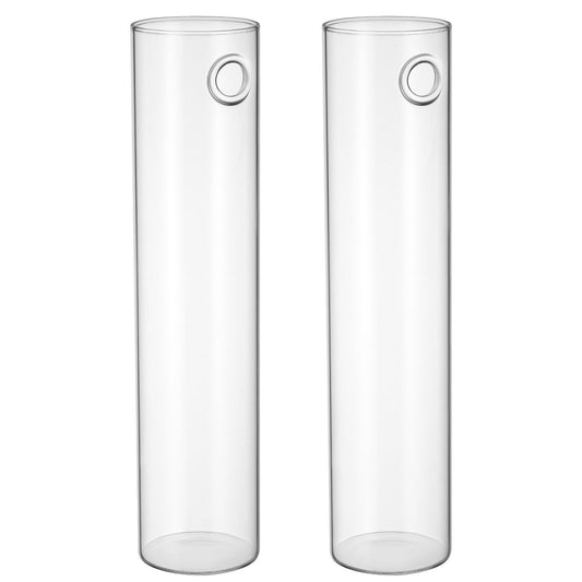 MAGICLULU Wall Mounted Glass Propagation Station Vase for Indoor Plants, Large Cylinder Hanging Planter, Hydroponic Plant Holder, 2pcs for Home Décor and Terrarium Display