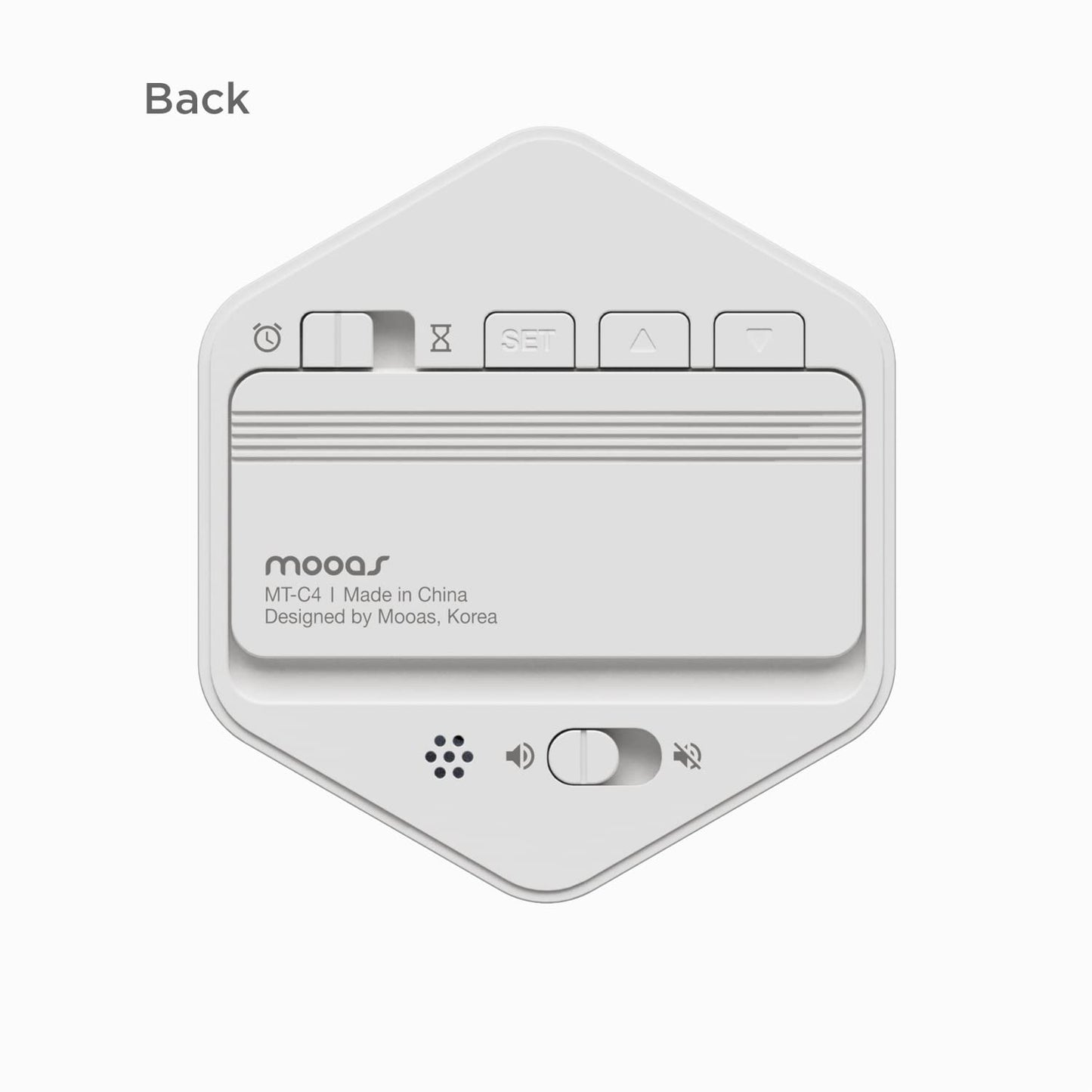 mooas Multi-Hexagon Clock Cube Timer, Digital Clock Time Timer, Pomodoro Timers, Backlit Display 12/24H Mode Count up & Countdown, Rotating Various time presets ideal for Classroom Gym Kitchen (White)