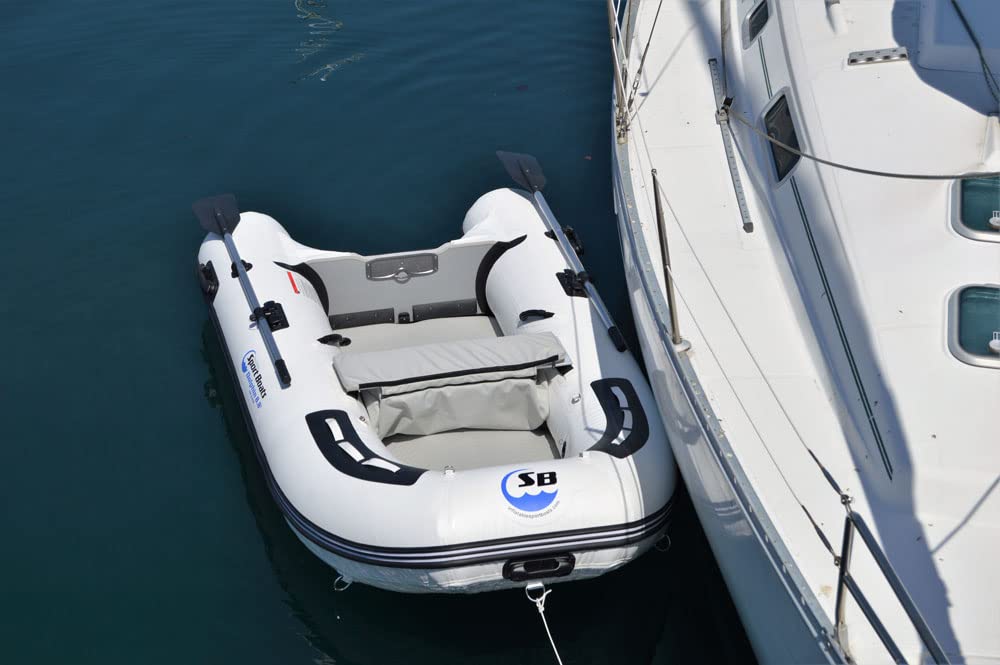 Inflatable Sport Boats Dolphin 8.8' Air Floor with EVA Foam Teak decking - Premium Heat Welded Dinghy