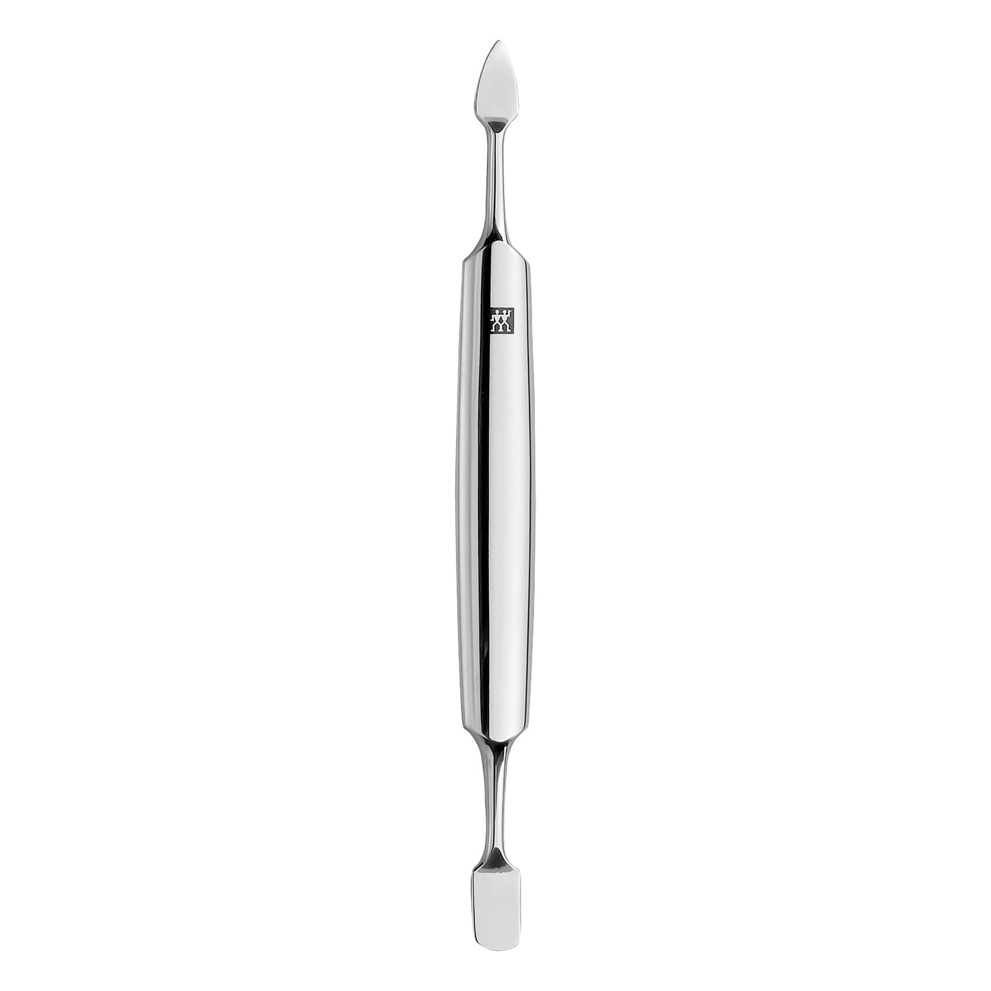 ZWILLING Manicure Set (5 piece, for fingernail and toenail care, genuine leather case with metal frame), Polished Stainless Steel, Crocodile Edition, Black