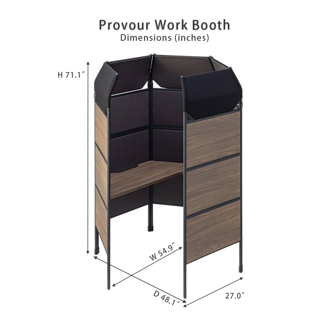 Provour Work Booth, Private Workstation, Room Divider, Office Pod, Partition, Acoustic Booth, Office Desk, Office Room, Private Cubicle, Made in Taiwan