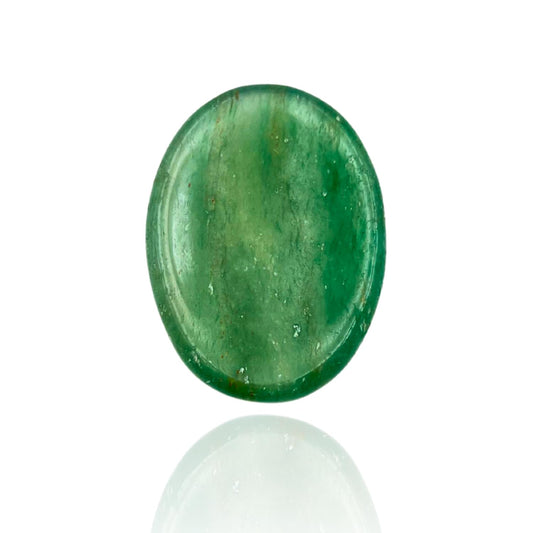 GEMSCITE Green Aventurine Thumb Worry Stones Metaphysical Gemstone Crystal Healing Reiki Men Women Gift FENG Shui Positive Energy Love Wellness Palm Stones Wicca Powerful