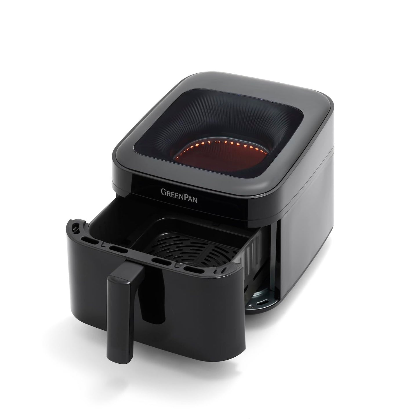 GreenPan Cyclone 7QT 12-in-1 Air Fryer, XL Easy View Window, 400 °F in 4 Seconds, Digital Touch Screen Presets, Ceramic Nonstick PFAS-Free Basket, Shake Reminder, Adjustable Temp & Time Control