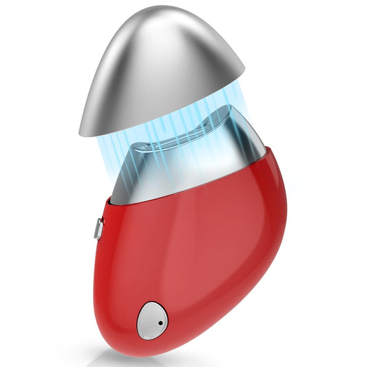 Electric Nail Clipper, Electric Toenail Trimmer with Replacement Blade Heads, 2 Speeds, Magnetic Cover, Nail Scraps Storage, Automatic Electric Nail File for Thick Toenails, Adult, Seniors (Red)