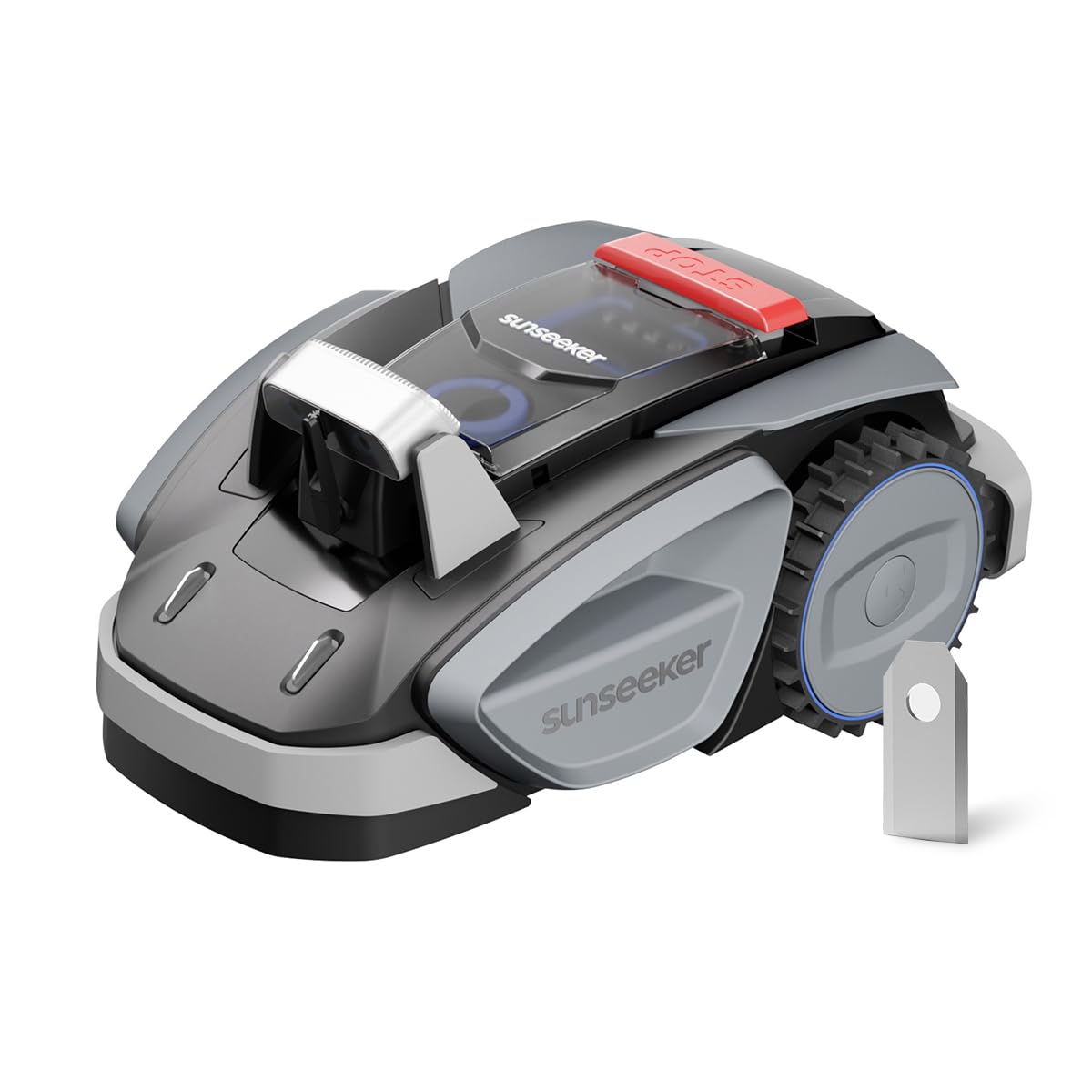 Sunseeker V3 Wireless Robot Lawn Mower 0.15 Acre/ 6,400 Sq. Ft, One-Click Mowing Automatic Lawn Mower, Vision AI Smart Obstacle Avoidance, 42% Slopes, Low Noise, Multi-Zone Navigation, App Control, In