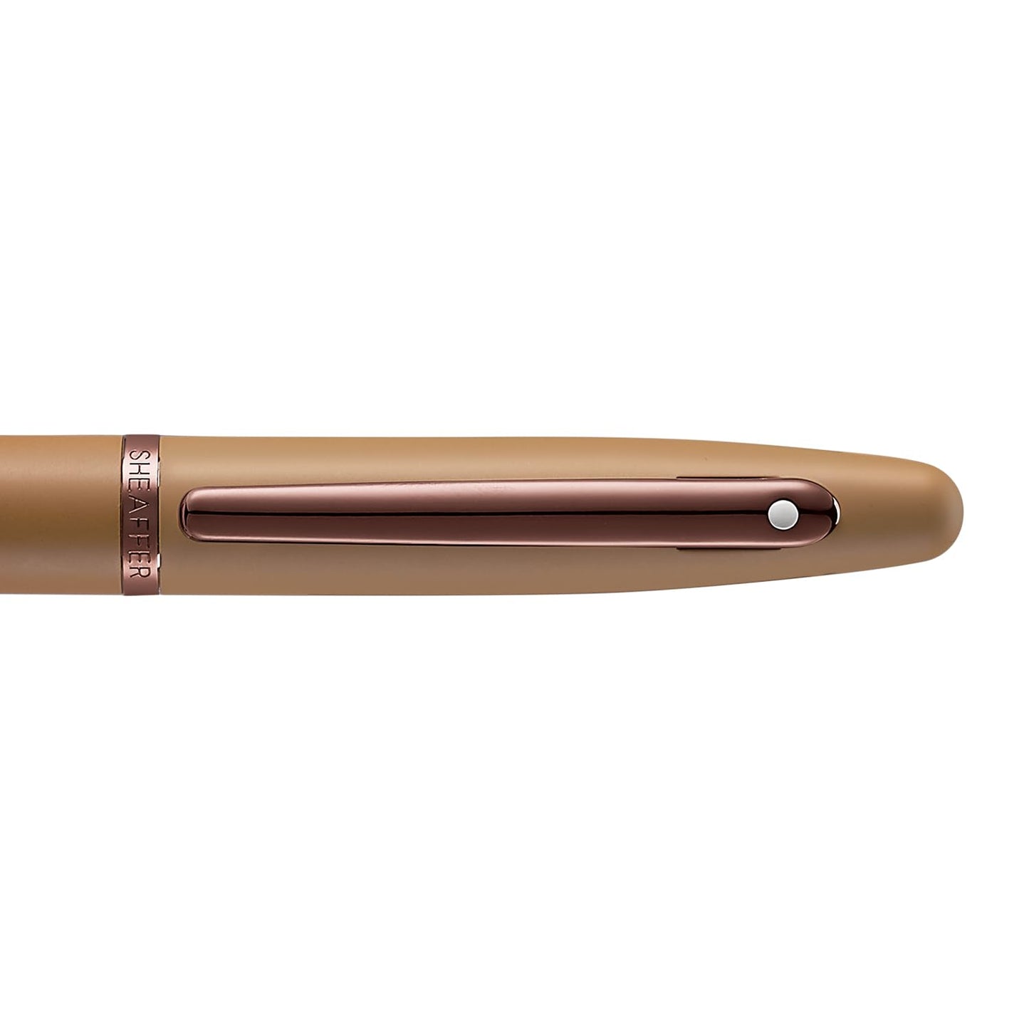 Sheaffer VFM 9428 Coffee Edition Matt Brown Pen with Regal Brown PVD Gold Signature Trims and White Dot of Excellence (Rollerball)