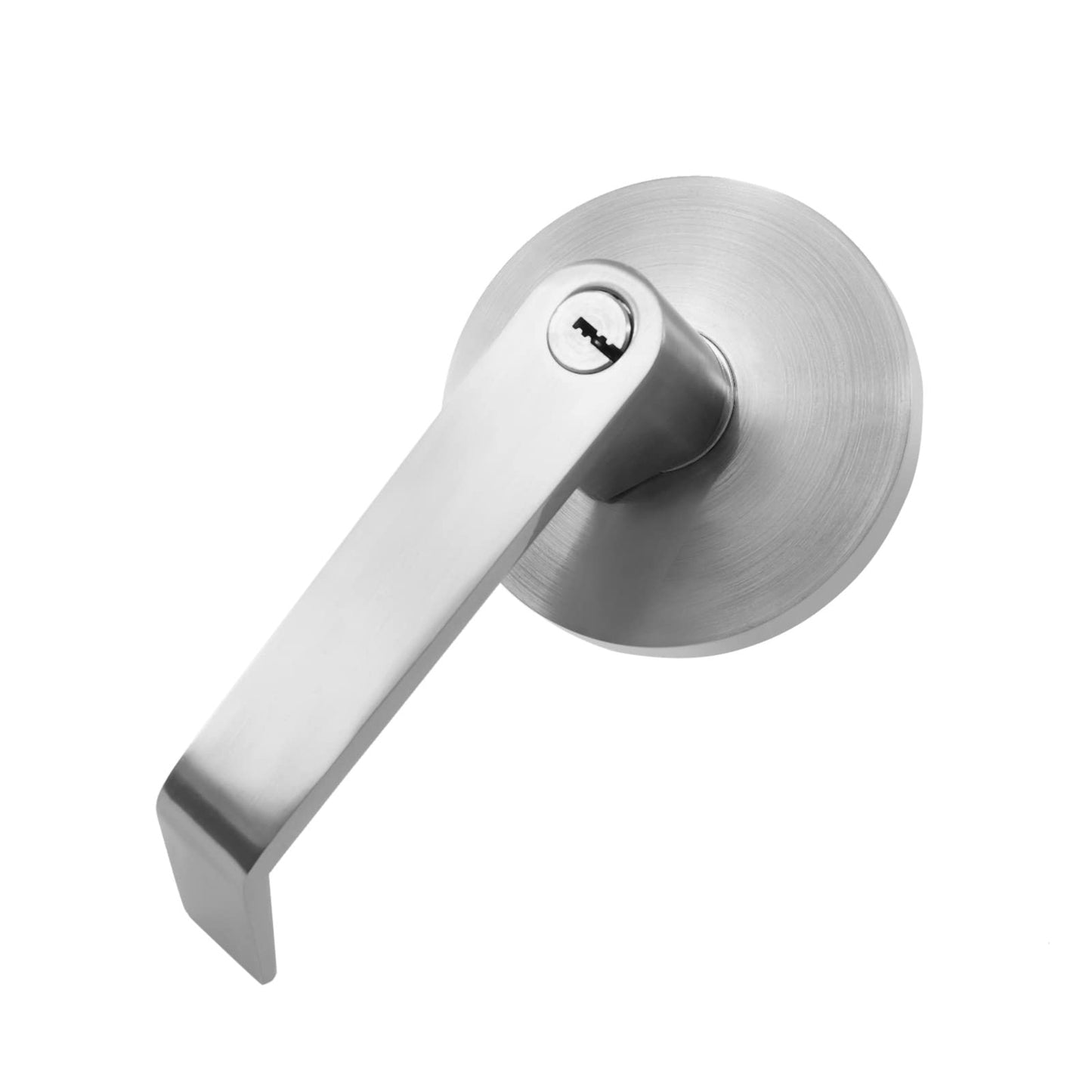 BILPIKOGoo Panic Bar Exit Device Silver - Push Bar for Exit Doors & Exit Lever with Key - Commercial Emergency Exit Bar Panic Exit Device for Wood Metal Door Panic Exit Bar