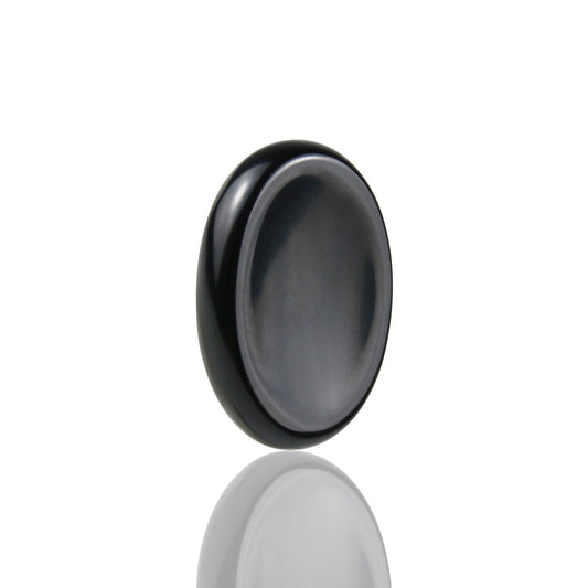 Nvzi Worry Stones Black Obsidian Crystal, Chakra Crystals and Healing Stones, Oval Palm Stone, Thumb Stone, Crystals for Beginners, Spiritual Gifts for Women, Meditation Accessories (1PCS)