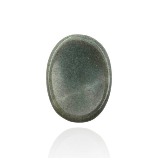 GEMSCITE Blue Aventurine Thumb Worry Stones Metaphysical Gemstone Crystal Healing Reiki Men Women Gift FENG Shui Positive Energy Love Wellness Palm Stones Wicca Powerful