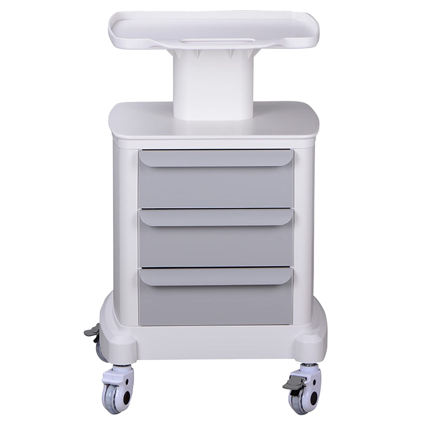 Professional-Grade 3-Drawer Utility Cart on Wheels - Trolley Cart w/ 3 Drawers & Utility Desk - Mobile Storage Cart, Cavitation Machine, Salon Supplies - Max 50kg/110lb Load…