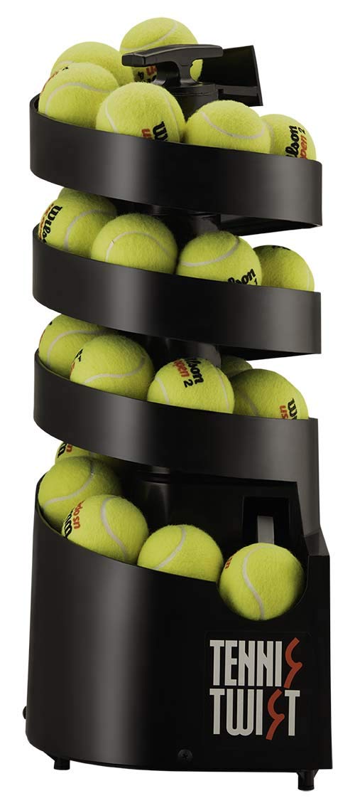Sports Tutor Tennis Twist Ball Machine - for Beginners - Battery Powered. Adjustable Toss. Made in USA by #1 Tennis Machine Company